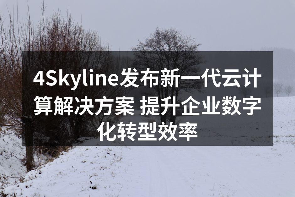 4Skyline发布新一代云计算解决方案