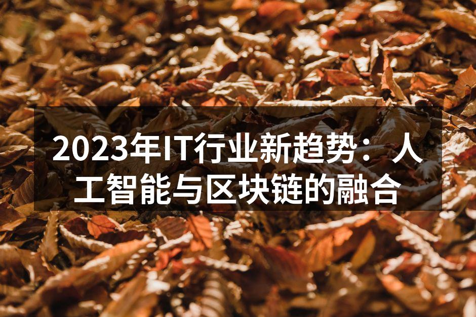 2023年IT行业新趋势：人工智能与区块链的融合