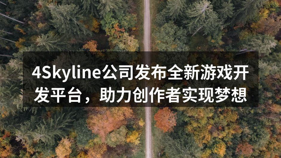 4Skyline公司发布全新游戏开发平台